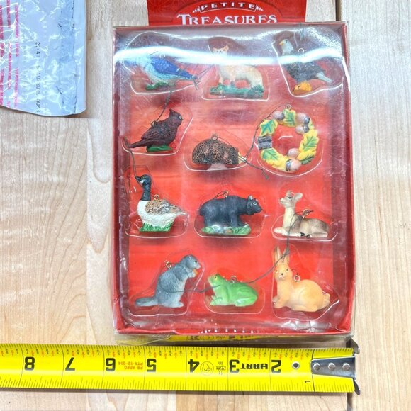 Kurt Adler Petite Treasures Forest Animals Mini Holiday Ornaments Set Of 10 - Picture 14 of 14